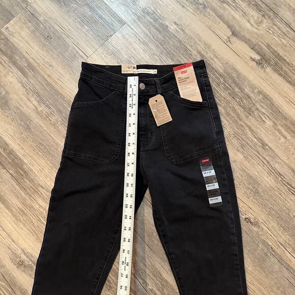 Levi’s 721 Utility High Rise Skinny Jeans Women’s 28x28 Black Stretch New - Picture 3 of 8